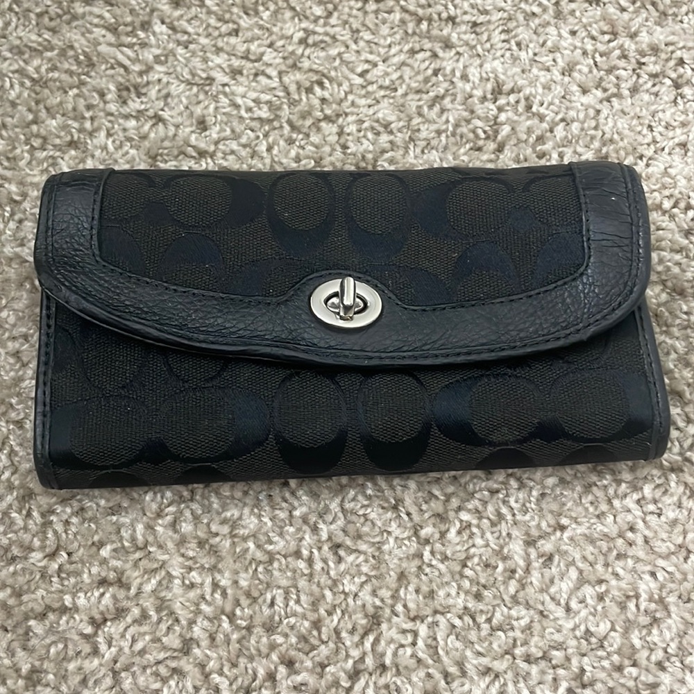 Black coach wallet